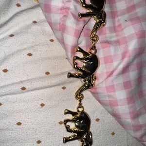 Gold Elephant Belt Anne Klein Vintage